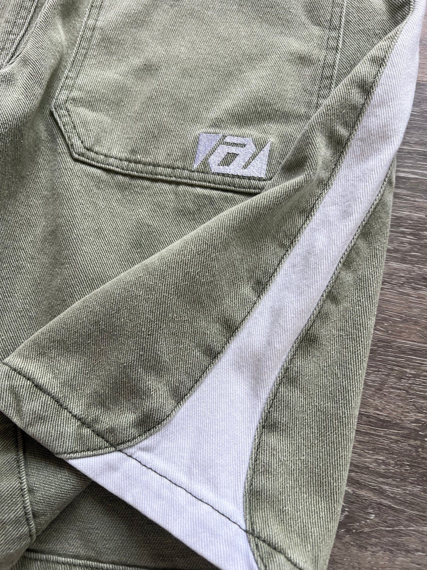 Olive Streamline Jorts