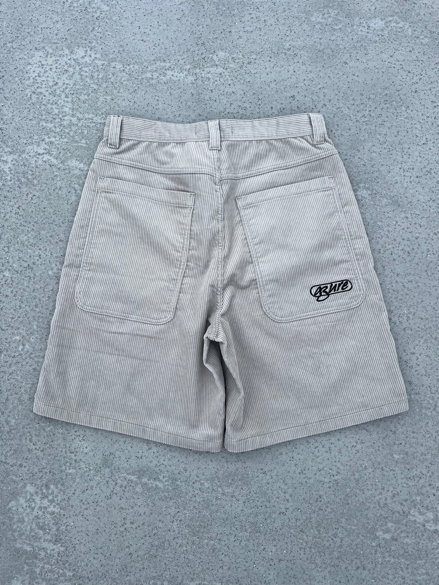 Aztec Corduroy Shorts (Gray/Blue)