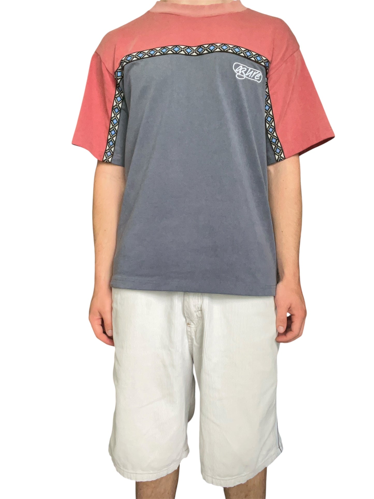 Aztec Tee (Red/Navy)