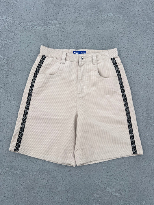 Aztec Corduroy Shorts (Tan/Gray)
