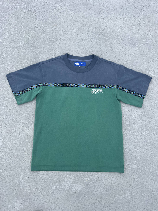 Aztec Tee (Navy/Green)