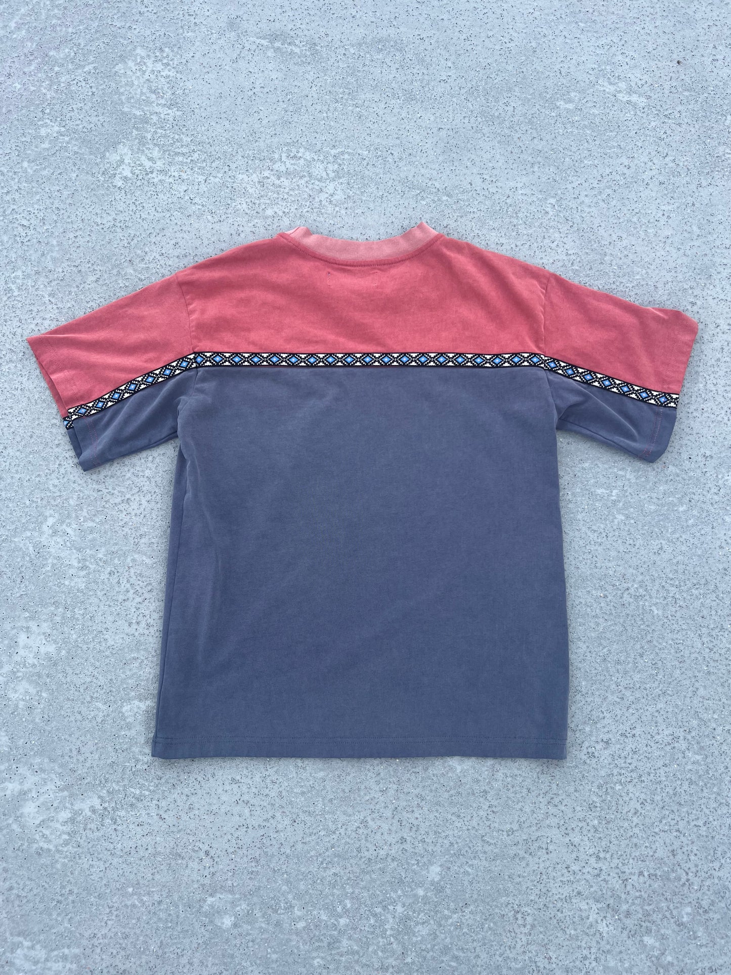 Aztec Tee (Red/Navy)