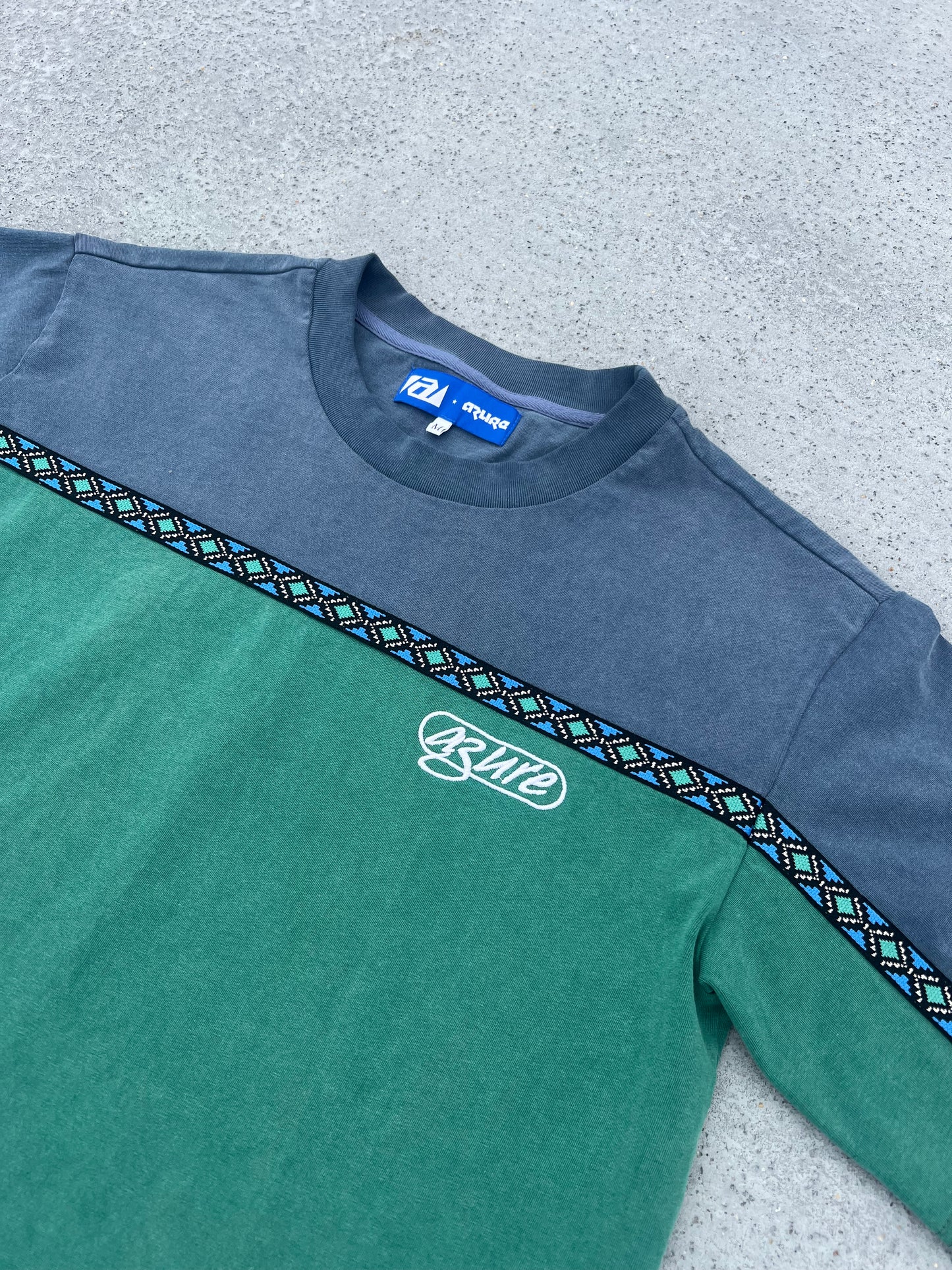 Aztec Tee (Navy/Green)