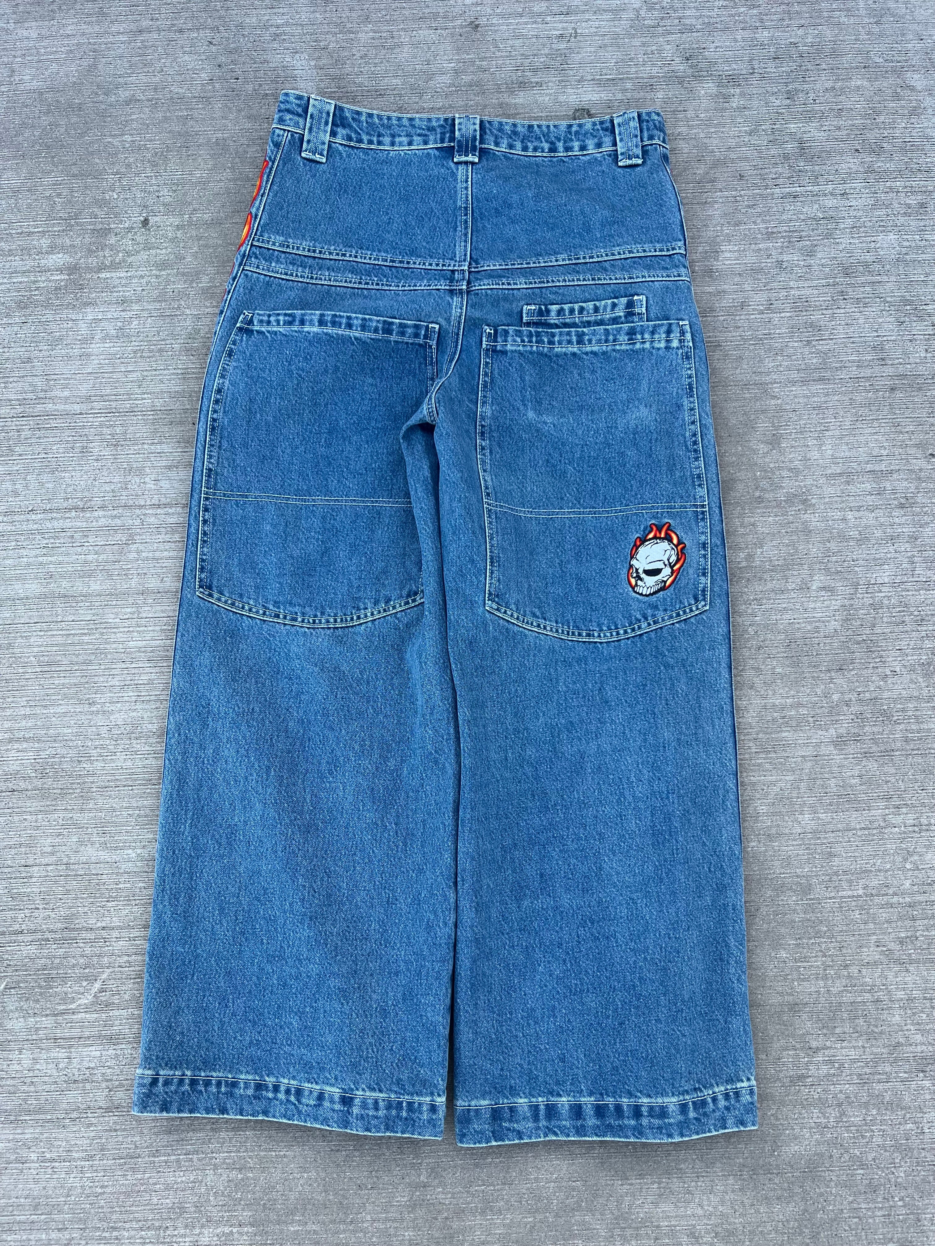 Skull Stripe Denim (Dark Wash) – Azure US