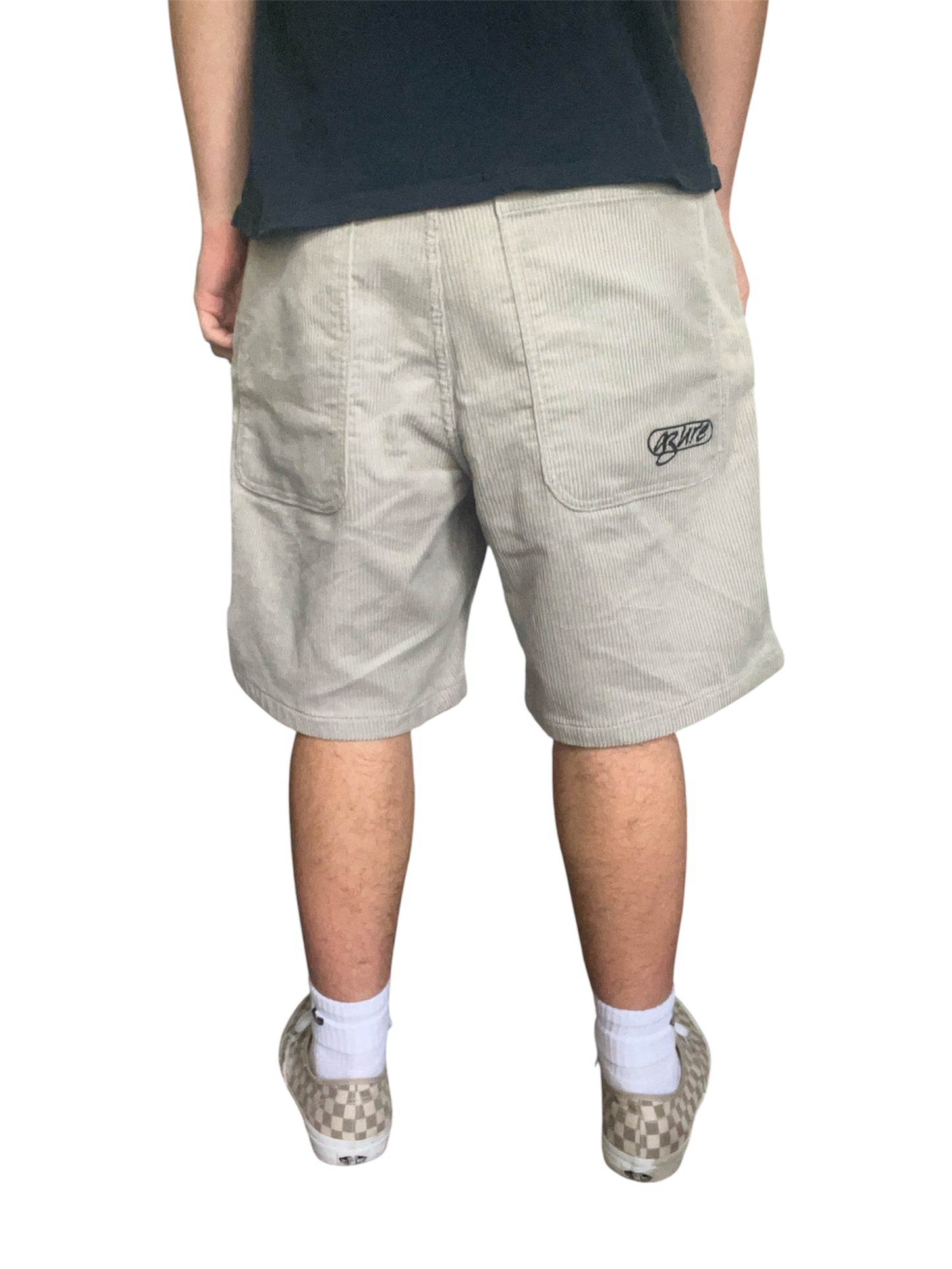 Aztec Corduroy Shorts (Gray/Blue)