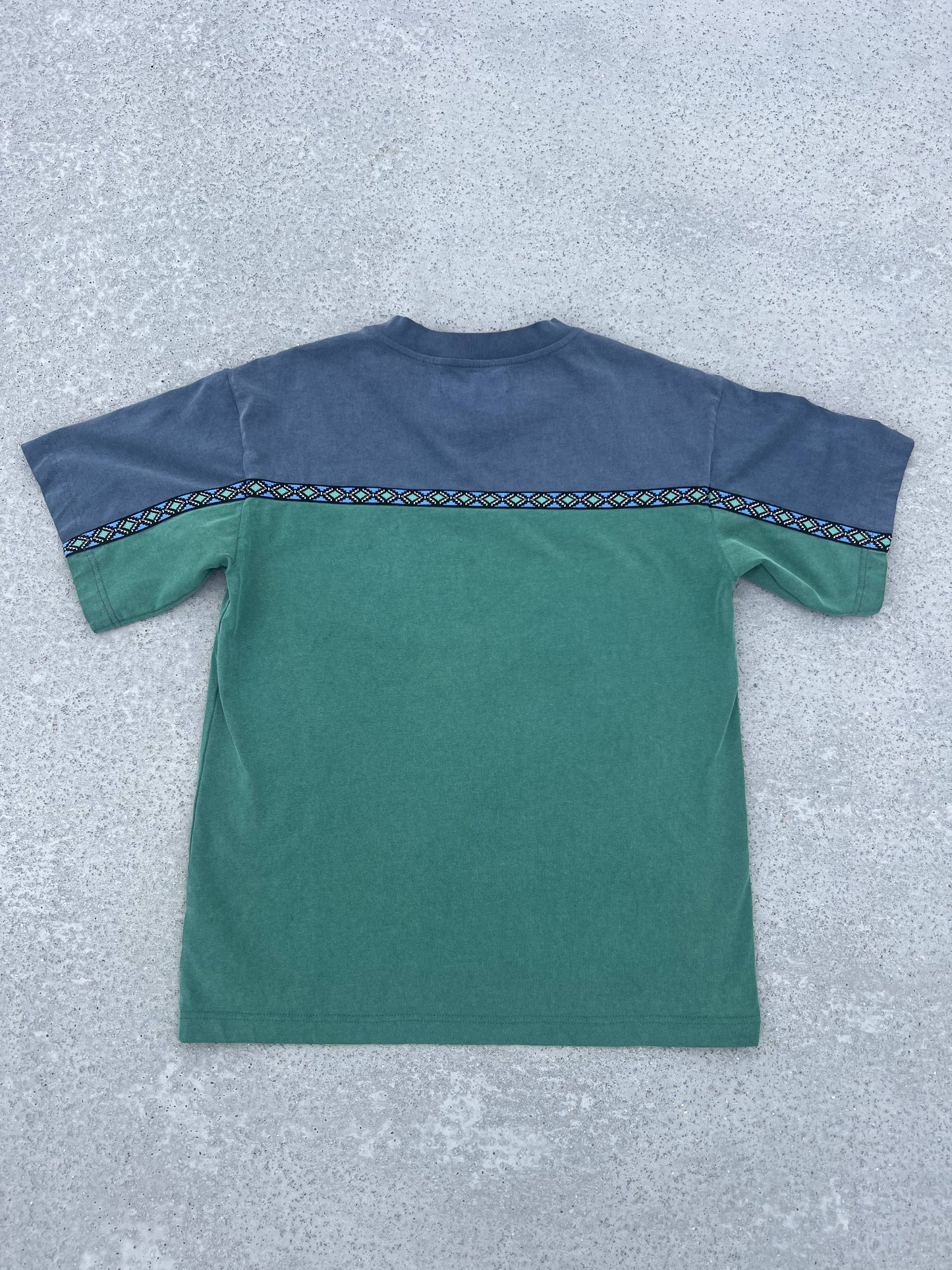 Aztec Tee (Navy/Green)