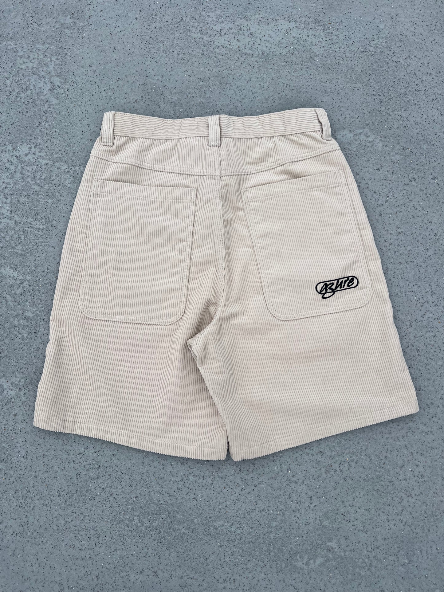 Aztec Corduroy Shorts (Tan/Gray)
