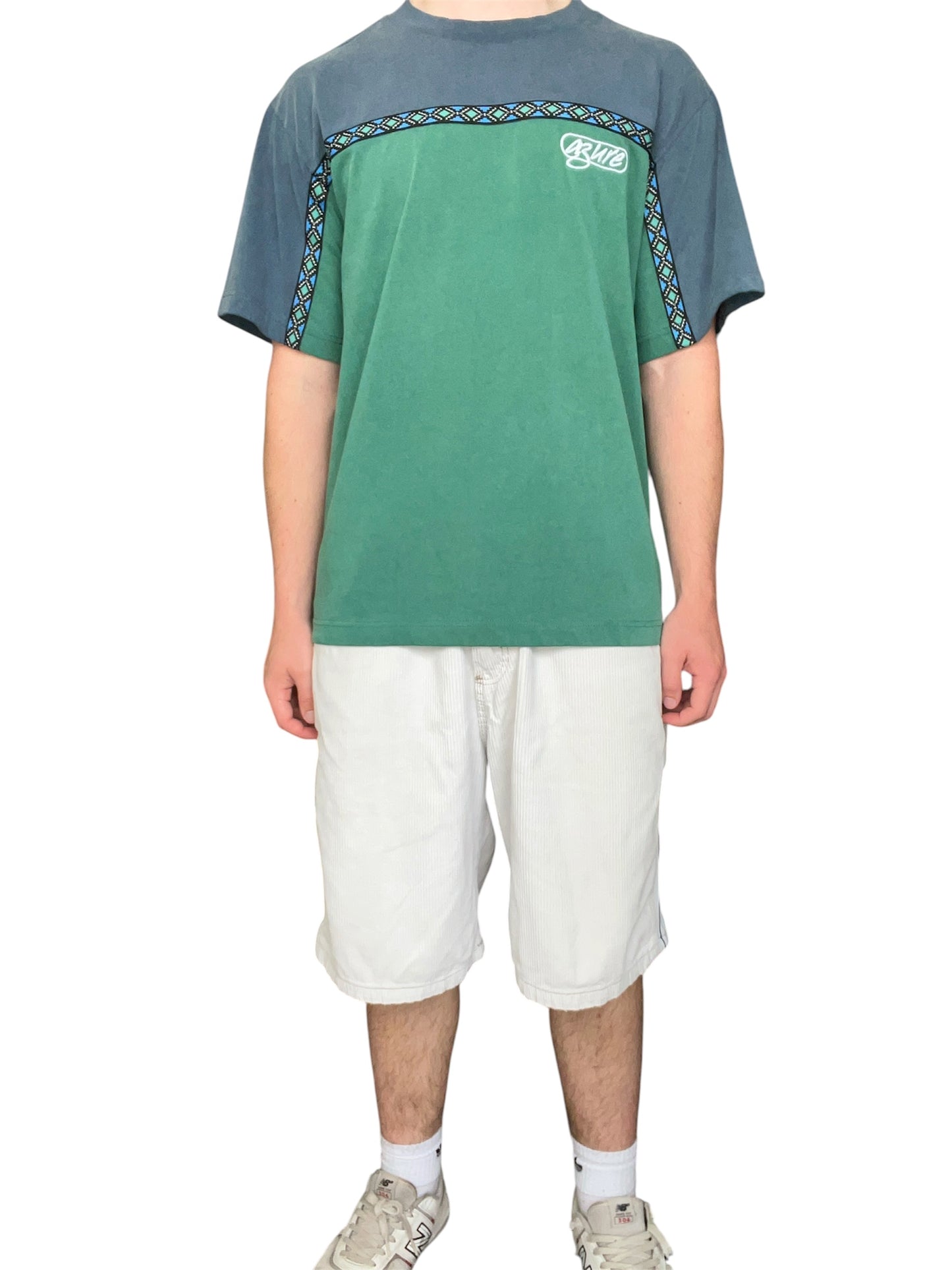 Aztec Tee (Navy/Green)
