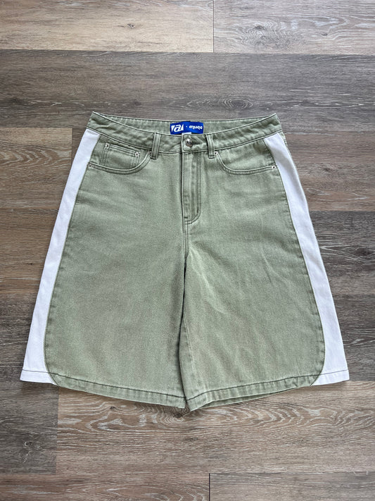 Olive Streamline Jorts